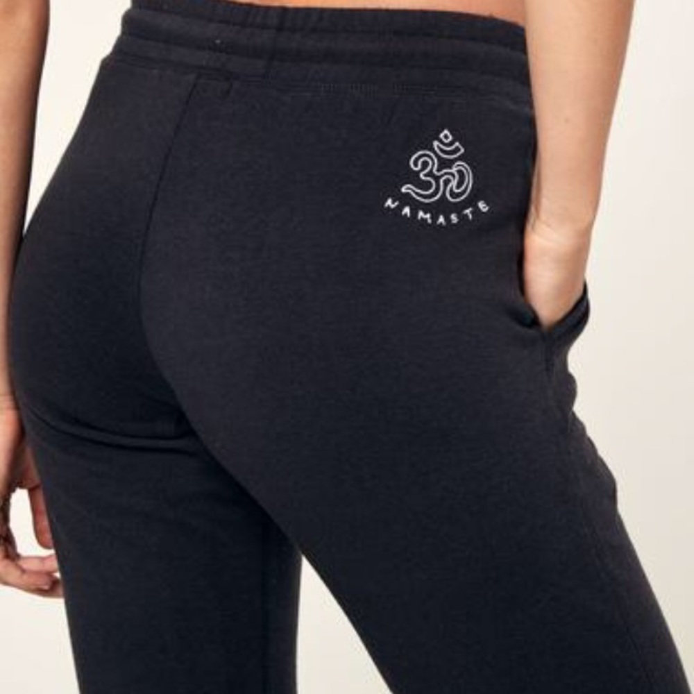 Spiritual gangster black namaste joggers